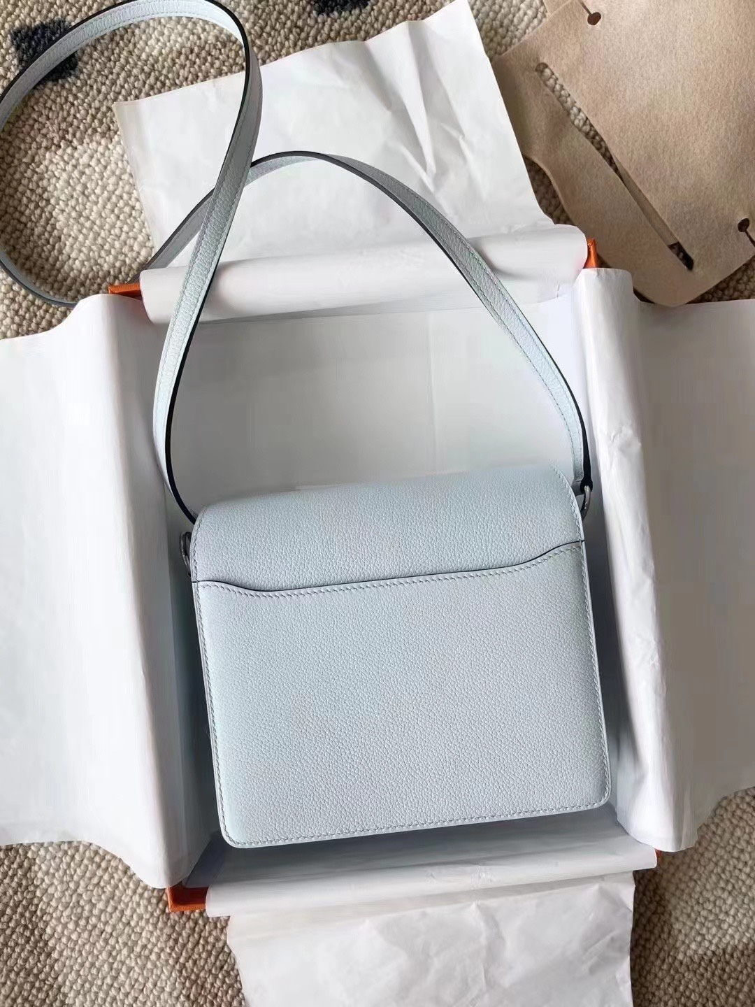 에르메스 룰리스18 린넨블루 은장 에버컬러